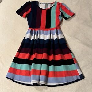 LuLaRoe Multicolor Striped Women’s Dress